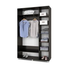 РОЛАНД Шкаф-купе с зеркалами Венге (450*1400) Р443 в Кургане - kurgan.mebel24.online | фото 3