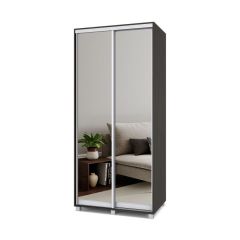 РОЛАНД Шкаф-купе с зеркалами Венге (600*1000) Р603 в Кургане - kurgan.mebel24.online | фото