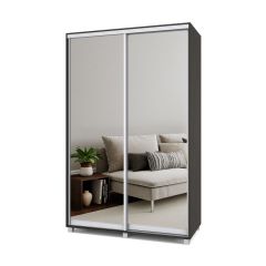 РОЛАНД Шкаф-купе с зеркалами Венге (600*1400) Р643 в Кургане - kurgan.mebel24.online | фото