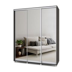 РОЛАНД Шкаф-купе с зеркалами Венге (600*1800) Р683 в Кургане - kurgan.mebel24.online | фото