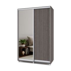 РОЛАНД Шкаф-купе с зеркалом Анкор темный (450*1400) Р442 в Кургане - kurgan.mebel24.online | фото 2