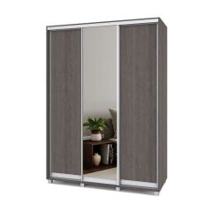 РОЛАНД Шкаф-купе с зеркалом Анкор темный (450*1600) Р462 в Кургане - kurgan.mebel24.online | фото 2
