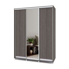 РОЛАНД Шкаф-купе с зеркалом Анкор темный (450*1700) Р472 в Кургане - kurgan.mebel24.online | фото 2