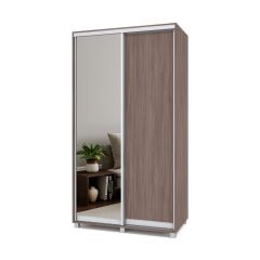 РОЛАНД Шкаф-купе с зеркалом Шимо темный (450*1200) Р422 в Кургане - kurgan.mebel24.online | фото 2
