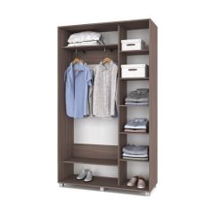 РОЛАНД Шкаф-купе с зеркалом Шимо темный (450*1300) Р432 в Кургане - kurgan.mebel24.online | фото 3