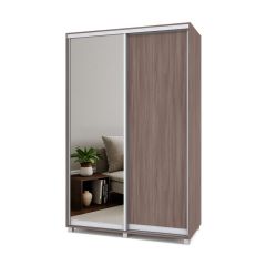 РОЛАНД Шкаф-купе с зеркалом Шимо темный (450*1400) Р442 в Кургане - kurgan.mebel24.online | фото 2