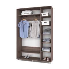 РОЛАНД Шкаф-купе с зеркалом Шимо темный (450*1500) Р452 в Кургане - kurgan.mebel24.online | фото 3