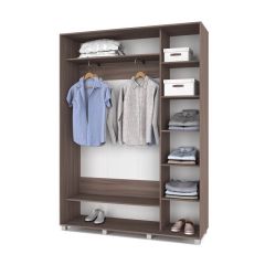 РОЛАНД Шкаф-купе с зеркалом Шимо темный (450*1600) Р462 в Кургане - kurgan.mebel24.online | фото 3
