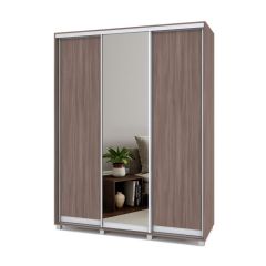 РОЛАНД Шкаф-купе с зеркалом Шимо темный (450*1700) Р472 в Кургане - kurgan.mebel24.online | фото