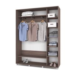 РОЛАНД Шкаф-купе с зеркалом Шимо темный (450*1700) Р472 в Кургане - kurgan.mebel24.online | фото 2