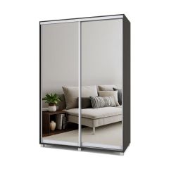 РОЛАНД Шкаф-купе с зеркалами Венге (600*1500) Р653 в Кургане - kurgan.mebel24.online | фото