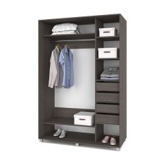 РОЛАНД Шкаф-купе зеркалом Анкор темный (600*1500) Р652 в Кургане - kurgan.mebel24.online | фото 4