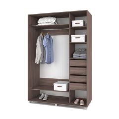 РОЛАНД Шкаф-купе с зеркалом Шимо темный (600*1500) Р652 в Кургане - kurgan.mebel24.online | фото 4