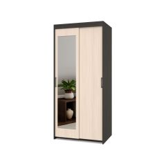 ТОМАС Шкаф-купе с зеркалом Венге/Млечный дуб Т22 в Кургане - kurgan.mebel24.online | фото