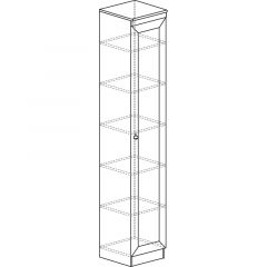 Шкаф многоцелевой №601 Инна Денвер темный в Кургане - kurgan.mebel24.online | фото 2