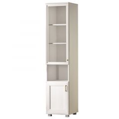 Шкаф пенал (фасад верхний стекло) №242 Белла в Кургане - kurgan.mebel24.online | фото