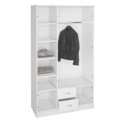 Шкаф Ронда ШК-3 с зеркалом (Белый) в Кургане - kurgan.mebel24.online | фото 2