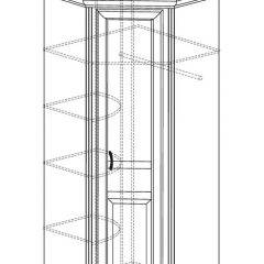 Шкаф угловой №562 "Алиса" (угол 875*875) в Кургане - kurgan.mebel24.online | фото 2
