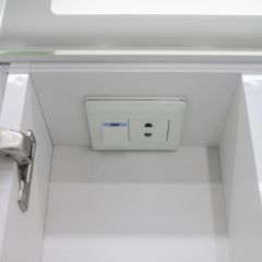 Шкаф-зеркало Аврора 60 с подсветкой LED Домино (DV8005HZ) в Кургане - kurgan.mebel24.online | фото 10