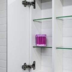 Шкаф-зеркало Аврора 60 с подсветкой LED Домино (DV8005HZ) в Кургане - kurgan.mebel24.online | фото 8