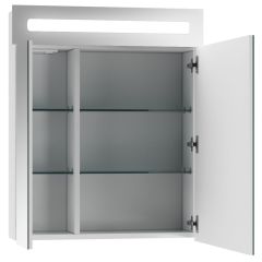 Шкаф-зеркало Аврора 60 с подсветкой LED Домино (DV8005HZ) в Кургане - kurgan.mebel24.online | фото 2
