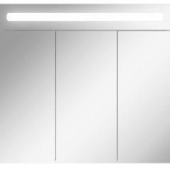 Шкаф-зеркало Аврора 80 с подсветкой LED Домино (DV8009HZ) в Кургане - kurgan.mebel24.online | фото 4