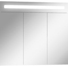 Шкаф-зеркало Аврора 80 с подсветкой LED Домино (DV8009HZ) в Кургане - kurgan.mebel24.online | фото