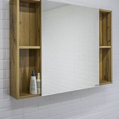 Шкаф-зеркало Craft 100 левый/правый Домино (DCr2206HZ) в Кургане - kurgan.mebel24.online | фото 5