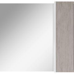Шкаф-зеркало Uno 80 Дуб серый левый/правый Домино (DU1504HZ) в Кургане - kurgan.mebel24.online | фото 5