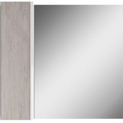 Шкаф-зеркало Uno 80 Дуб серый левый/правый Домино (DU1504HZ) в Кургане - kurgan.mebel24.online | фото 2