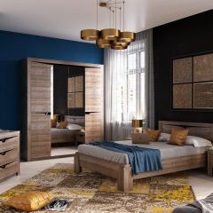СОРЕНТО МС Спальный гарнитур (Дуб стирлинг) в Кургане - kurgan.mebel24.online | фото