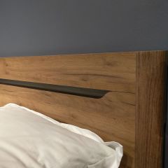 АФИНА Спальный гарнитур Дуб Крафт (модульная) в Кургане - kurgan.mebel24.online | фото 4