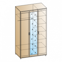 Спальня Мелисса композиция 3 (Гикори Джексон светлый) в Кургане - kurgan.mebel24.online | фото 4