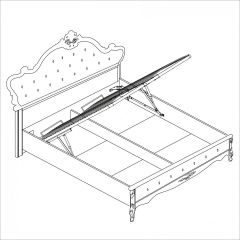 Спальня Мишель 3-х ств (белый матовый/экокожа) в Кургане - kurgan.mebel24.online | фото 4