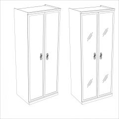 Спальня модульная Мишель (белый матовый/экокожа) в Кургане - kurgan.mebel24.online | фото 7