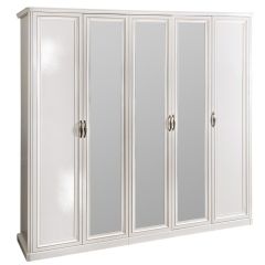 Спальня Натали 5-ти ств (белый глянец/экокожа) в Кургане - kurgan.mebel24.online | фото 2
