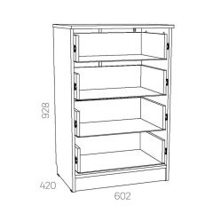 НМ 040.38 Х Комод "Оливия" в Кургане - kurgan.mebel24.online | фото 3