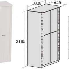 Спальный гарнитур Элана (модульная) Бодега белая в Кургане - kurgan.mebel24.online | фото 10