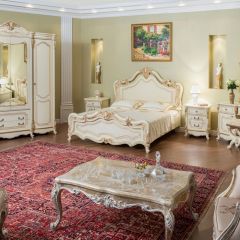 Спальный гарнитур Мона Лиза (крем) 1600 в Кургане - kurgan.mebel24.online | фото