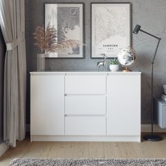 МОРИ Спальный гарнитур (белый) в Кургане - kurgan.mebel24.online | фото 12