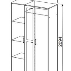 Спальный гарнитур МСП-1 (Ясень Анкор светлый) 1600 в Кургане - kurgan.mebel24.online | фото 9