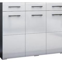 Спальный гарнитур Ненси (Венге/Белый глянец) в Кургане - kurgan.mebel24.online | фото 8