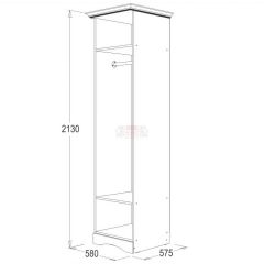 Спальный гарнитур Ольга-1Н (модульная) в Кургане - kurgan.mebel24.online | фото 7
