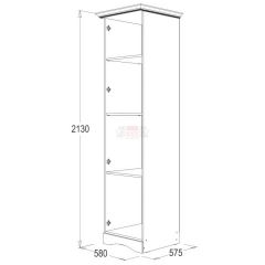Спальный гарнитур Ольга-1Н (модульная) в Кургане - kurgan.mebel24.online | фото 9