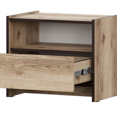 ПРАГА Спальный гарнитур Серия 3 (Дуб Делано/Дуб Венге) в Кургане - kurgan.mebel24.online | фото 15