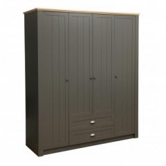 Спальный гарнитур Прованс (модульный) Диамант серый в Кургане - kurgan.mebel24.online | фото 2
