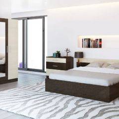 Спальный гарнитур Леси + 4-х створчатый шкаф в Кургане - kurgan.mebel24.online | фото 3