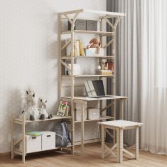 Стеллаж+стол со стойкой Конструктор Арт.СRСт2-1 в Кургане - kurgan.mebel24.online | фото 4