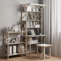 Стеллаж+стол со стойкой Конструктор Арт.СRСт2-1 в Кургане - kurgan.mebel24.online | фото 6
