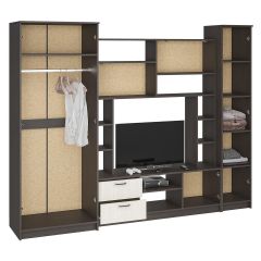 Стенка Марта 11 (Венге/Беленый дуб) в Кургане - kurgan.mebel24.online | фото 4